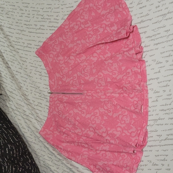 Francesca's hot pink lace circle skirt - Picture 2 of 5